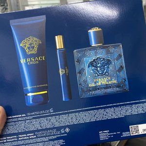 Versace Eros Eau de toilette 3pcs Gifts Mens BRAND NEW